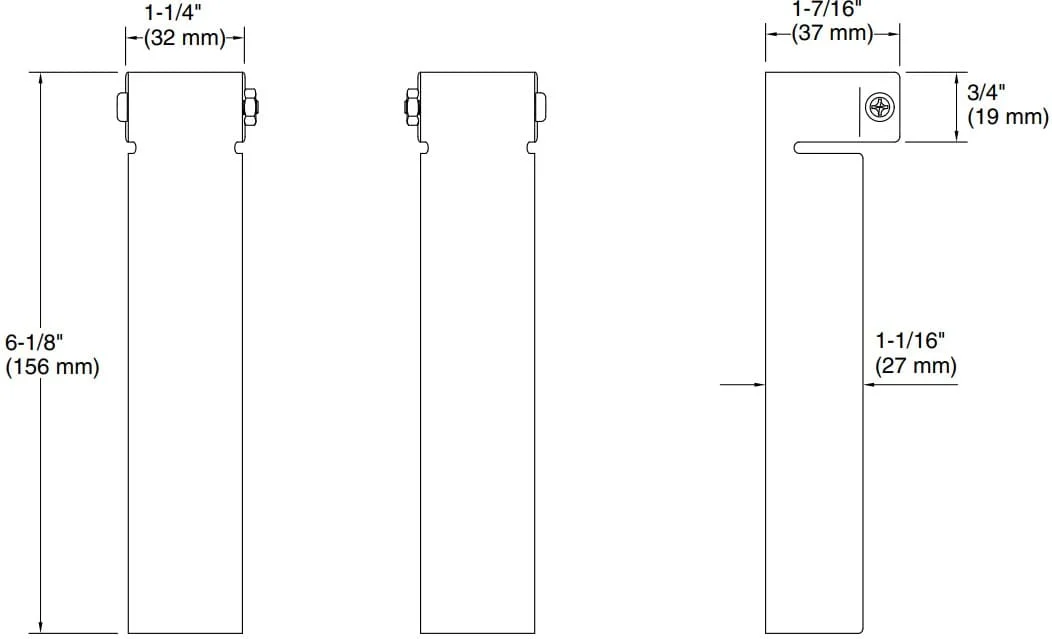 Bản vẽ tấm bọc ngoài Kallista P21644