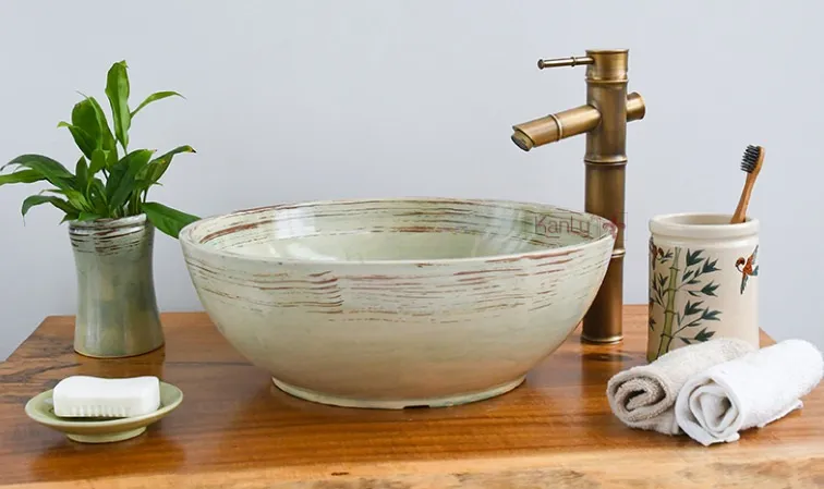 Chậu gốm mỹ thuật Kanly GV005