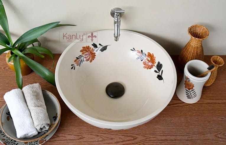 Chậu gốm mỹ thuật Kanly GV105