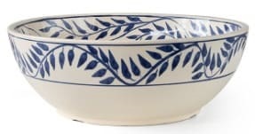 Chậu gốm họa tiết vòng lá Kanly GV109