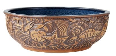 Chậu lavabo mỹ thuật bằng gốm sứ Kanly SU115