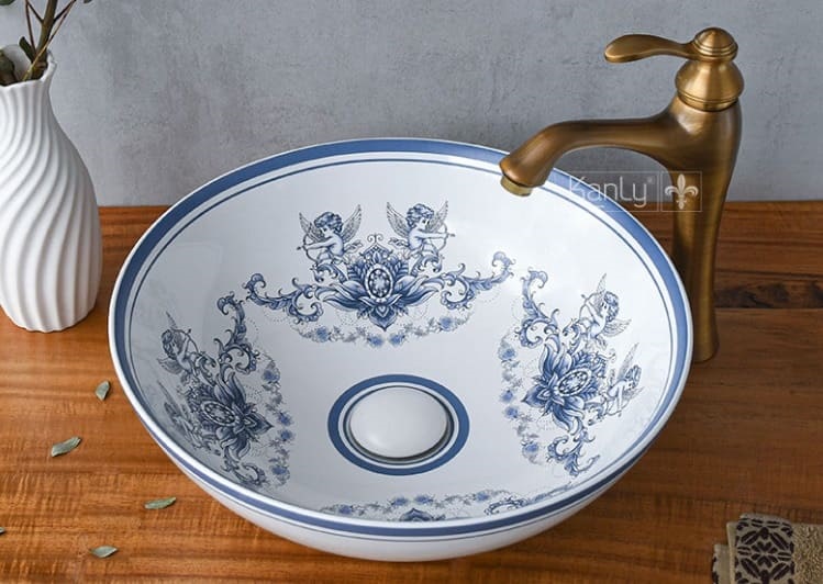 Chậu sứ hoa văn thần thoại Hy Lạp Kanly SU710