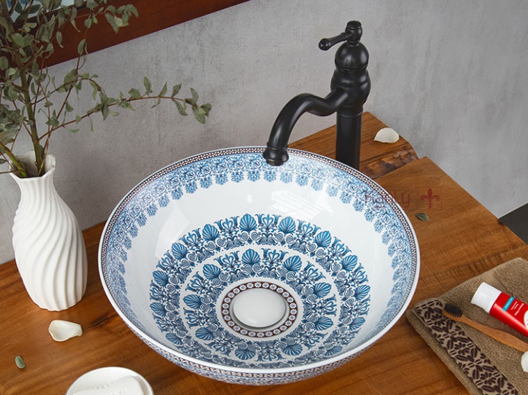 Chậu gốm sứ mỹ thuật Kanly SU711