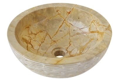 Chậu lavabo đá tự nhiên cappuccino marble Kanly MAR16Bi