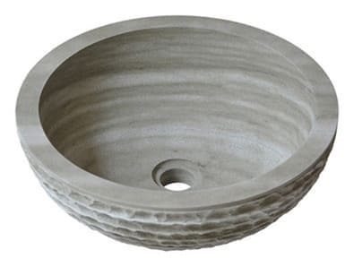 Chậu lavabo bằng đá tự nhiên Kanly MAR25Bi