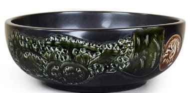 Chậu lavabo mỹ thuật bằng sứ Kanly SU142