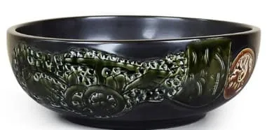 Chậu lavabo mỹ thuật bằng sứ Kanly SU142