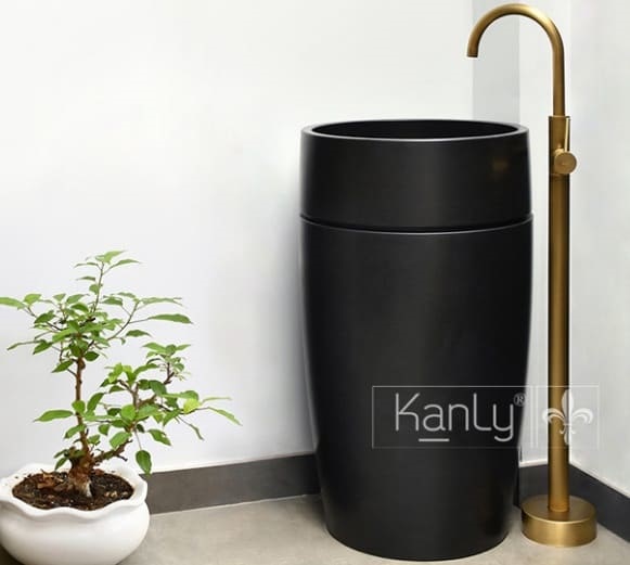 Chậu lavabo chân đứng đá Kanly LH470
