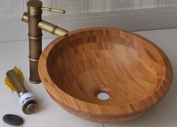 Chậu lavabo bằng tre Kanly LTE11