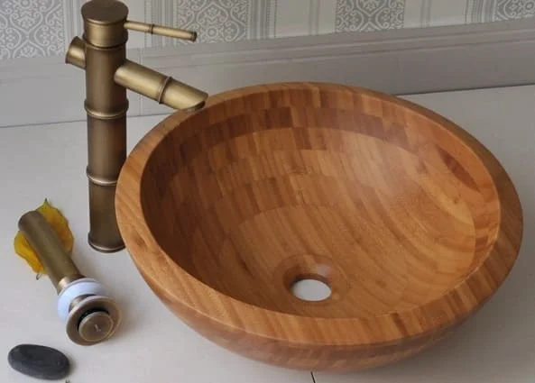 Chậu lavabo bằng tre Kanly LTE11