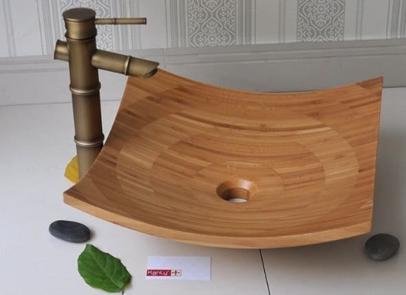 Chậu lavabo bằng tre Kanly LTE31