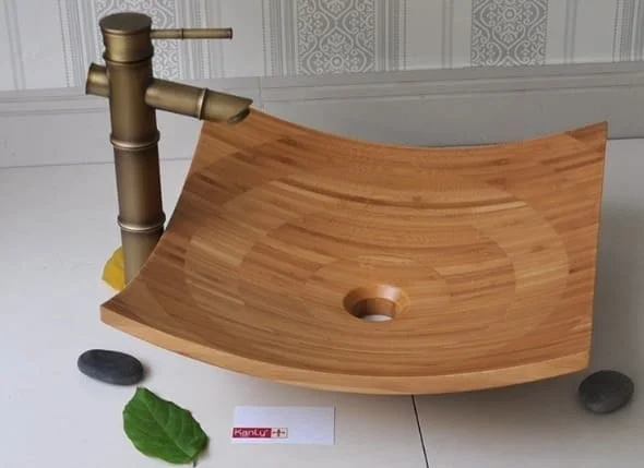 Chậu lavabo bằng tre Kanly LTE31