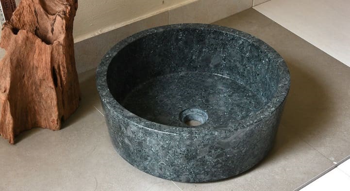 Chậu lavabo bằng đá xanh rêu Kanly MAR7E7