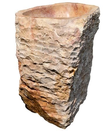 Chậu lavabo chân đứng marble tự nhiên Kanly MAR84i
