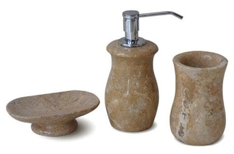 Bộ Lọ Đựng Xà Phòng Bằng Đá Kanly PK04