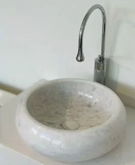 Chậu Rửa Mặt Đá Tự Nhiên Màu Trắng Eximstone BST20