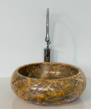 Chậu Rửa Mặt Đá Tự Nhiên Màu Vàng TH Eximstone BST22