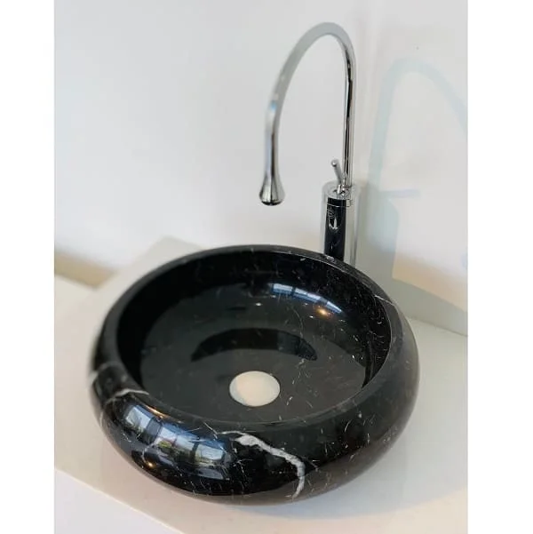 Chậu Rửa Mặt Đá Tự Nhiên Màu đen Eximstone BST23
