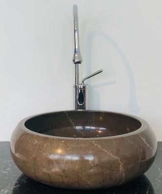 Chậu Rửa Mặt Đá Tự Nhiên Màu Nâu Iran Eximstone NIR13