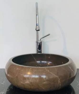 Chậu Rửa Mặt Đá Tự Nhiên Màu Nâu Iran Eximstone NIR13