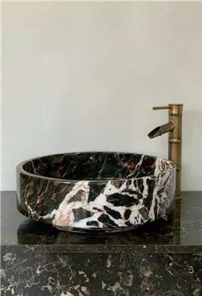 Chậu Rửa Mặt Đá Tự Nhiên Màu Nâu Eximstone NVM31