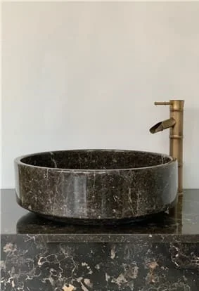Chậu Rửa Mặt Đá Tự Nhiên Màu Nâu Eximstone NVM32