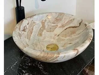 Chậu Rửa Mặt Đá Tự Nhiên Trắng Torento Eximstone TTA01
