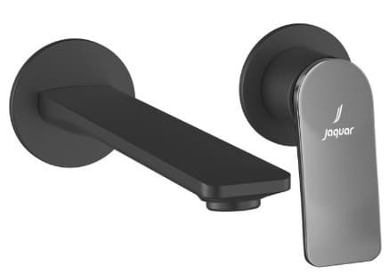 Vòi rửa mặt âm tường 2 chân màu đen mờ Ấn Độ JAQUAR LAG-BBC-91231NK
