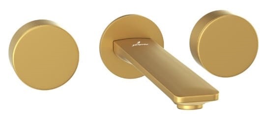 Vòi chậu âm tường Ấn Độ màu vàng Jaquar LAG-GMP-91423K