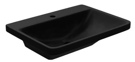 Chậu lavabo bàn đá Ấn Độ màu đen mờ Jaquar LAS-BLM-91931
