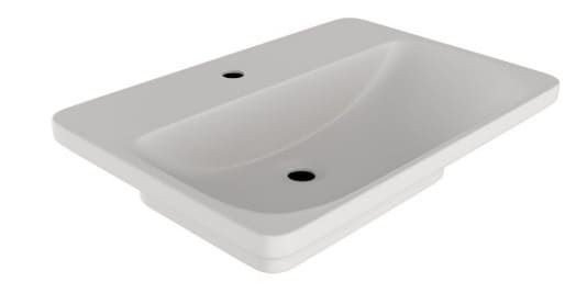 Chậu lavabo bàn đá Ấn Độ màu trắng mờ Jaquar LAS-WHT-91931