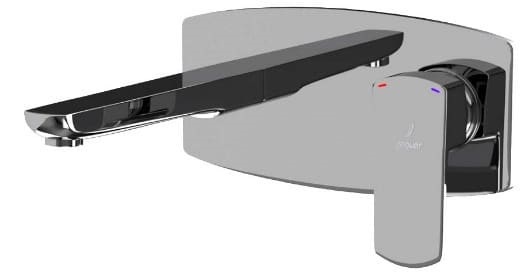 Vòi chậu âm tường màu đen chrome Ấn Độ Jaquar KUP-BCH-35233NKPM