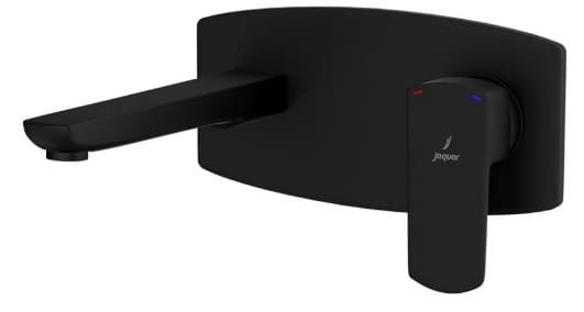 Vòi chậu âm tường màu đen chrome Ấn Độ Jaquar KUP-BLM-35233NKPM