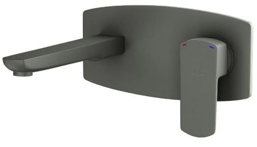 Vòi chậu âm tường màu than chì Ấn Độ Jaquar KUP-GRF-35233NKPM