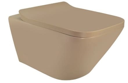 Bồn cầu treo tường không vành màu be Jaquar LAS-BEM-91953BIUF