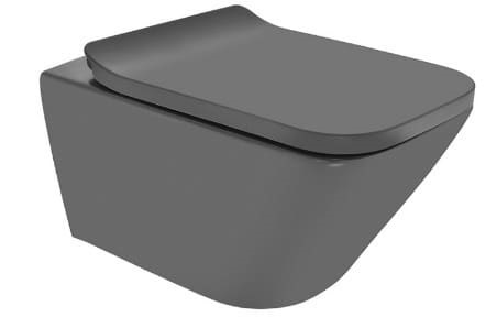 Bồn cầu treo tường không vành màu xám Jaquar LAS-GRM-91953BIUF