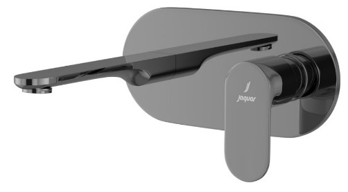 Vòi chậu âm tường màu đen chrome Ấn Độ Jaquar OPP-BCH-15441KPM