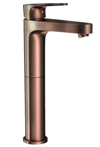 Vòi chậu rửa mặt thân cao màu đồng đỏ Ấn Độ Jaquar VGP-ACR-81005NB