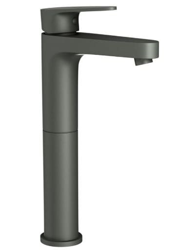 Vòi chậu rửa mặt thân cao màu than chì Ấn Độ Jaquar VGP-GRF-81005NB