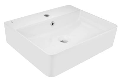 Chậu rửa đặt bàn chữ nhật Ấn Độ màu trắng Jaquar FLS-WHT-5935