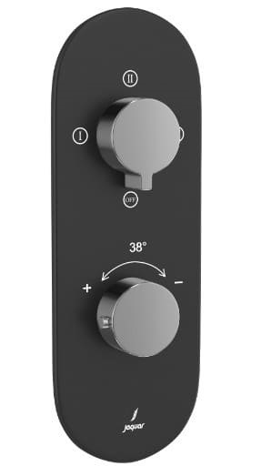 Bộ vòi sen nhiệt độ âm tưởng Ấn Độ đen Jaquar LAG-BBC-91683NK