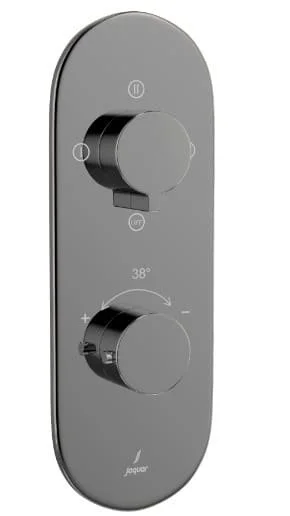 Bộ vòi sen nhiệt độ âm tưởng Ấn Độ đen chrome Jaquar LAG-BCH-91683NK