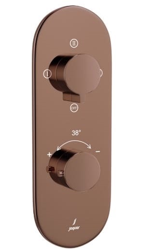 Bộ vòi sen nhiệt độ âm tưởng Ấn Độ màu đồng đỏ Jaquar LAG-BGP-91683NK