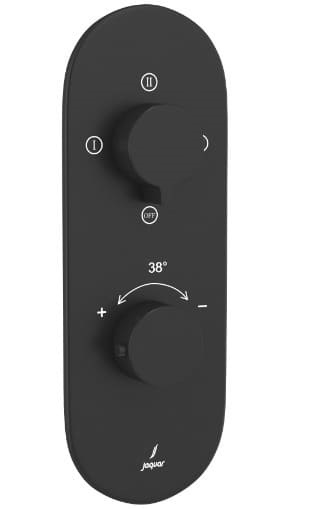 Bộ vòi sen nhiệt độ âm tưởng Ấn Độ đen mờ Jaquar LAG-BLM-91683NK