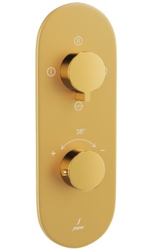 Bộ vòi sen nhiệt độ âm tưởng Ấn Độ màu vàng Jaquar LAG-GMG-91683NK