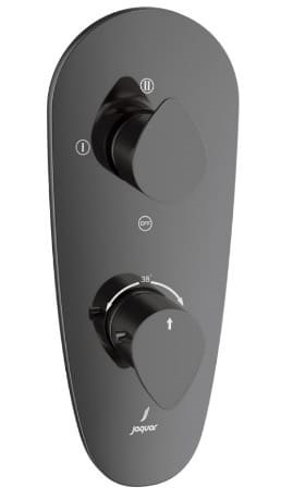 Mặt nạ sen nhiệt độ âm tường 3 đầu màu đen chrome Jaquar VGP-BCH-81683NK