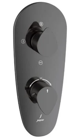 Mặt nạ sen nhiệt độ âm tường 3 đầu màu đen chrome Jaquar VGP-BCH-81683NK