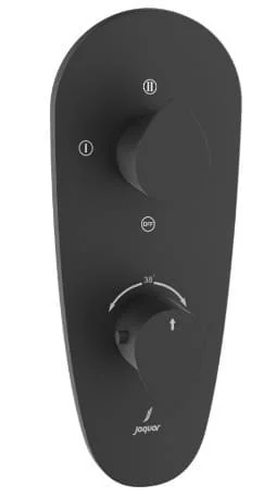 Củ sen ổn nhiệt âm tường 3 đầu ra màu đen mờ Ấn Độ Jaquar VGP-BLM-81683