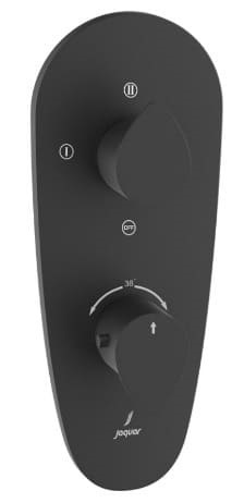 Mặt nạ sen nhiệt độ âm tường 3 đầu màu đen mờ Jaquar VGP-BLM-81683NK