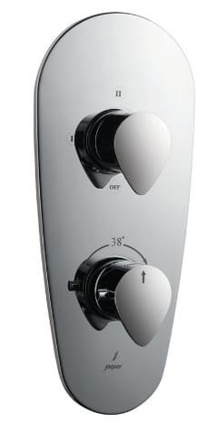 Mặt nạ sen nhiệt độ âm tường 3 đầu Ấn Độ màu chrome Jaquar VGP-CHR-81683NK